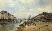 Lepine, Stanislas Quais of the Seine painting